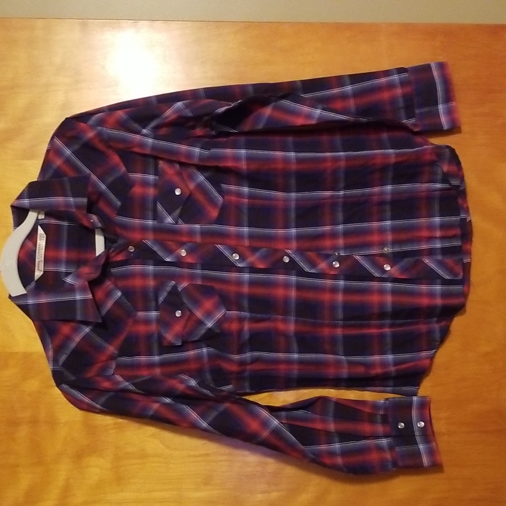 Western Pearl Snap Blouse